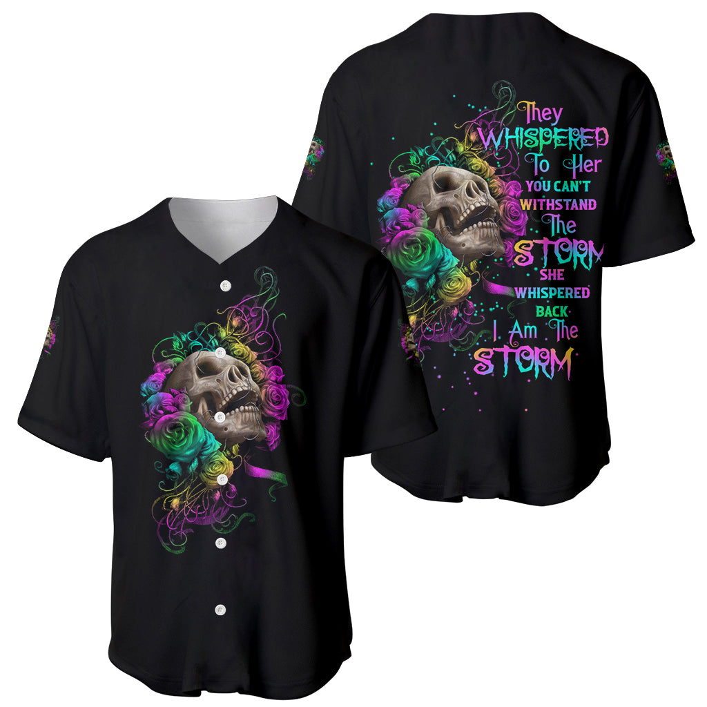 I Am The Storm Tie Dye Rose Baseball Jersey I Am The Storm Tie Dye Rose Baseball Jersey