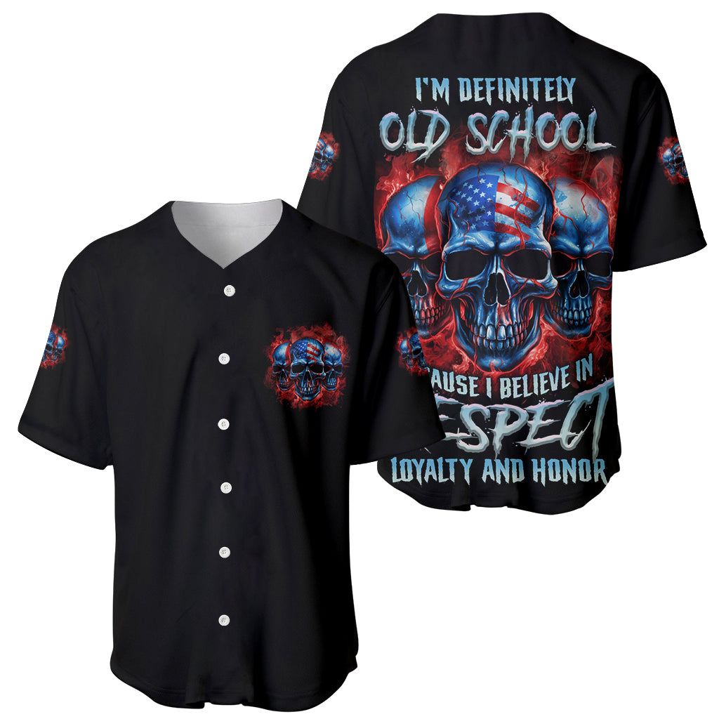 I Believe In Respect 3 Skulls Baseball Jersey I Believe In Respect 3 Skulls Baseball Jersey