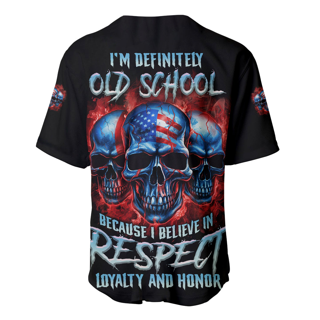 I Believe In Respect 3 Skulls Baseball Jersey I Believe In Respect 3 Skulls Baseball Jersey