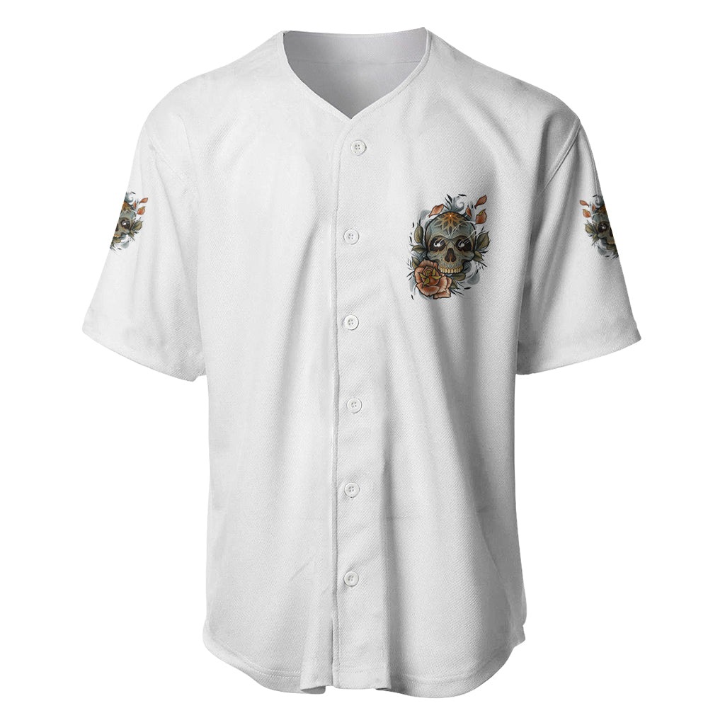 I Dont Need A Middle Skull Baseball Jersey I Dont Need A Middle Skull Baseball Jersey