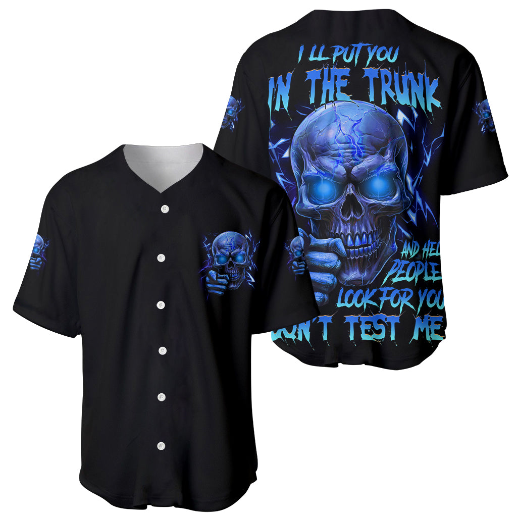 Ill Put You In The Trunk Baseball Jersey Ill Put You In The Trunk Baseball Jersey
