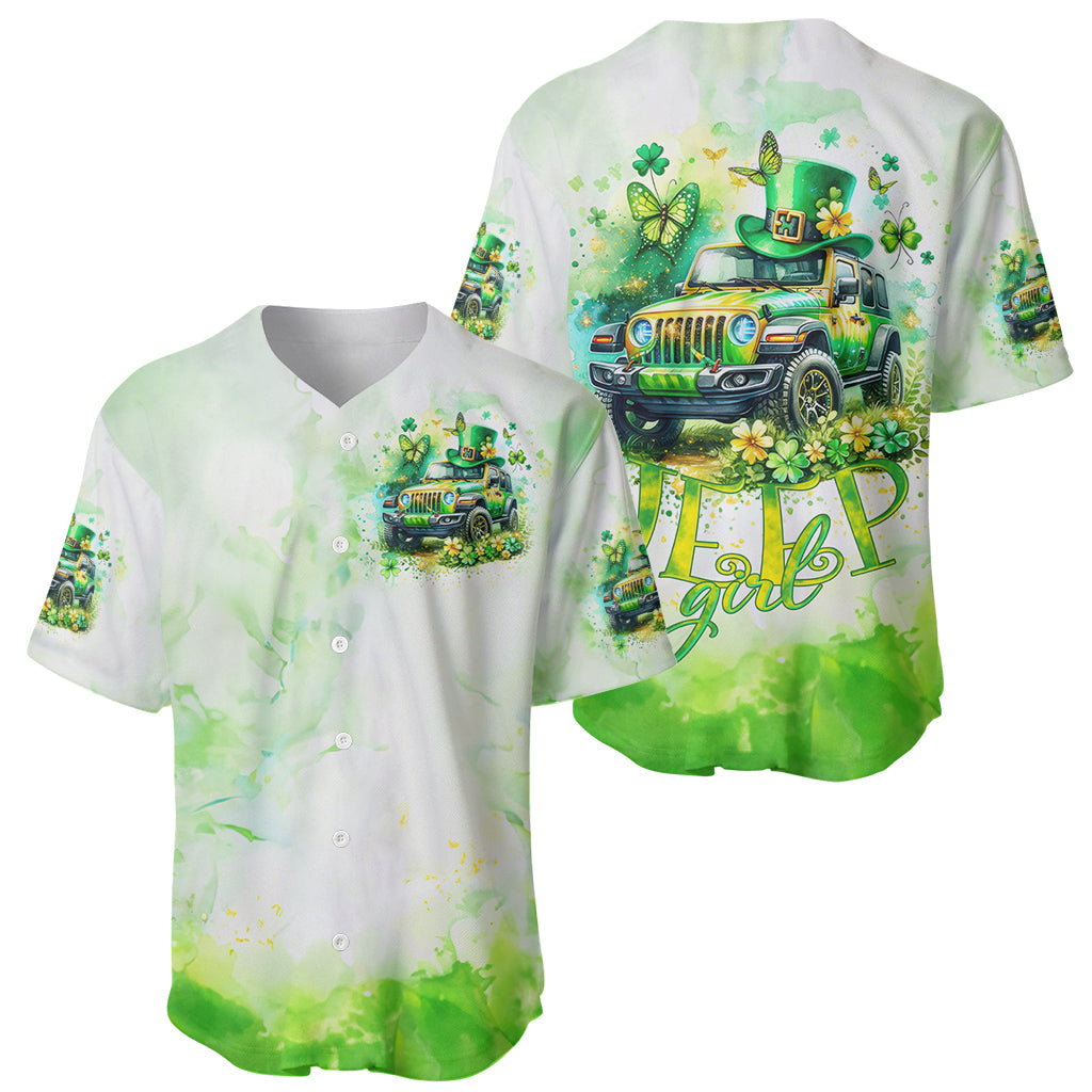 Irish Jeep Jeep Girl Baseball Jersey Irish Jeep Jeep Girl Baseball Jersey