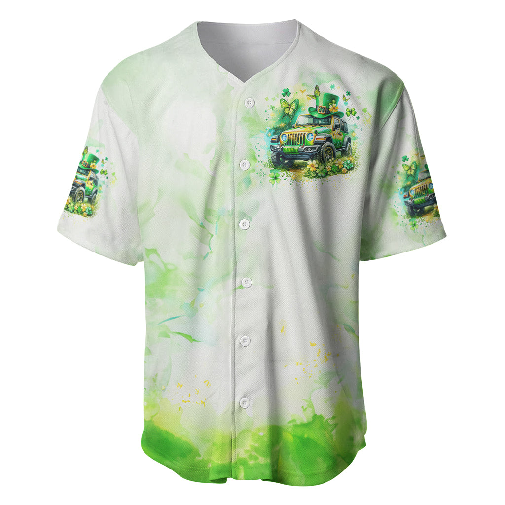 Irish Jeep Jeep Girl Baseball Jersey Irish Jeep Jeep Girl Baseball Jersey