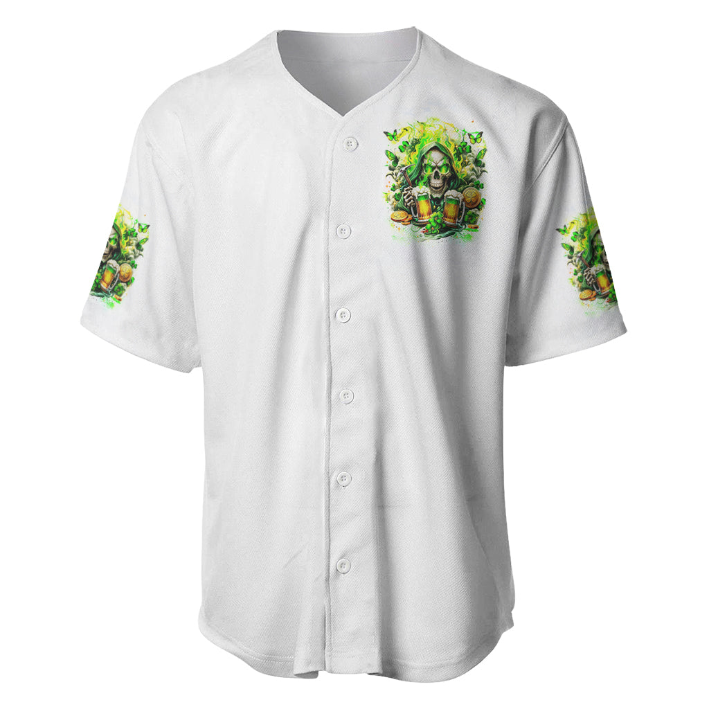 Irish Skull I Whisper Back Bring Beer Baseball Jersey Irish Skull I Whisper Back Bring Beer Baseball Jersey