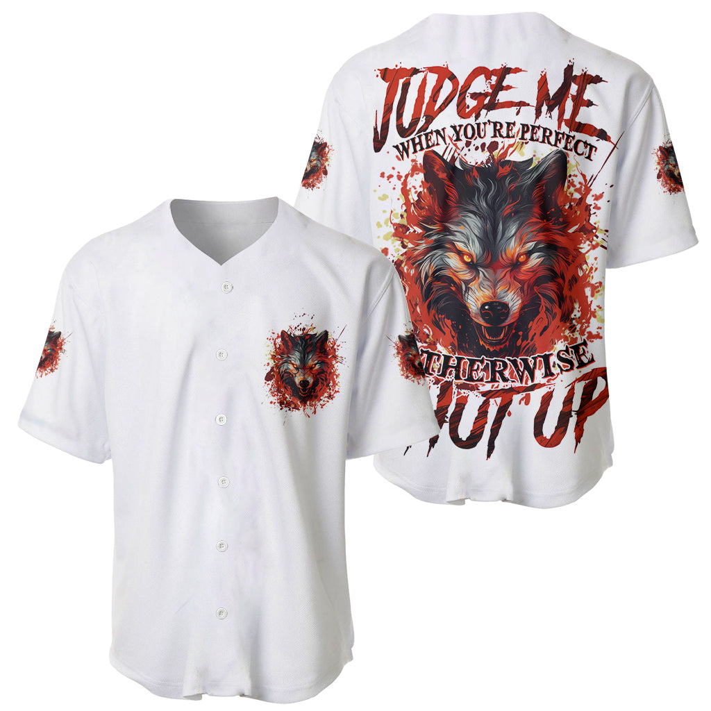Judge Me When Wolf Baseball Jersey Judge Me When Wolf Baseball Jersey