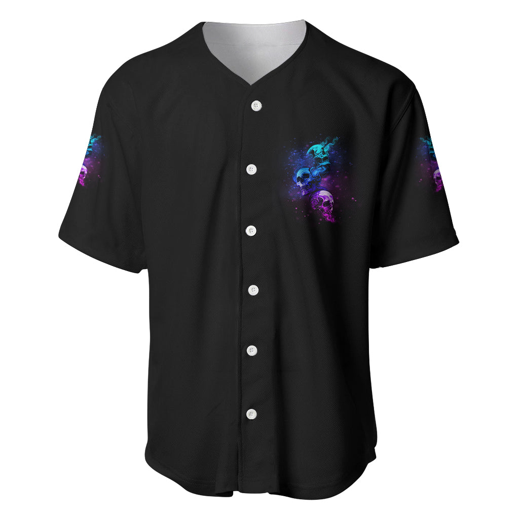 Karma Fairy Three Skulls Baseball Jersey Karma Fairy Three Skulls Baseball Jersey
