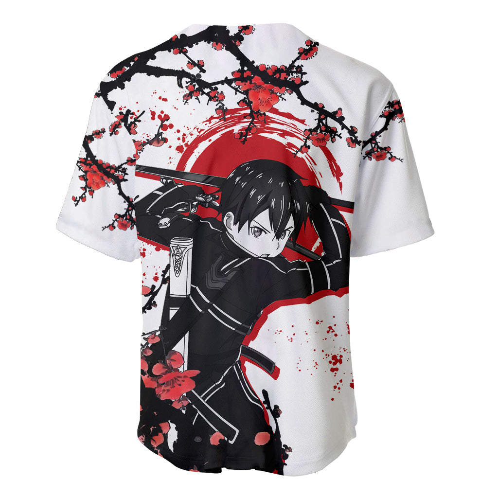Kirito Sword Art Online Anime Baseball Jersey Kirito Sword Art Online Anime Baseball Jersey