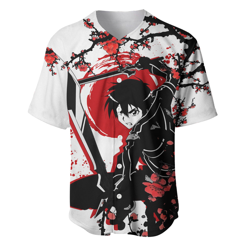 Kirito Sword Art Online Anime Baseball Jersey Kirito Sword Art Online Anime Baseball Jersey