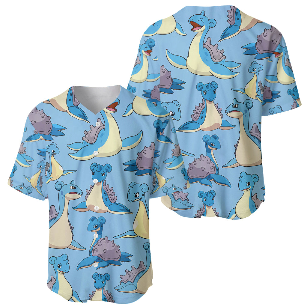 Lapras Clothes Baseball Jersey Lapras Clothes Baseball Jersey