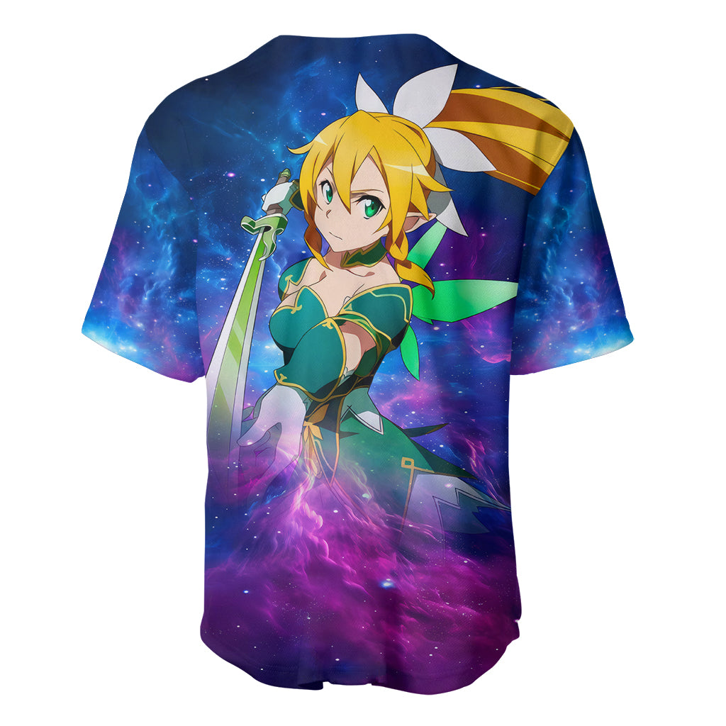Leafa Sword Art Baseball Jersey Leafa Sword Art Baseball Jersey