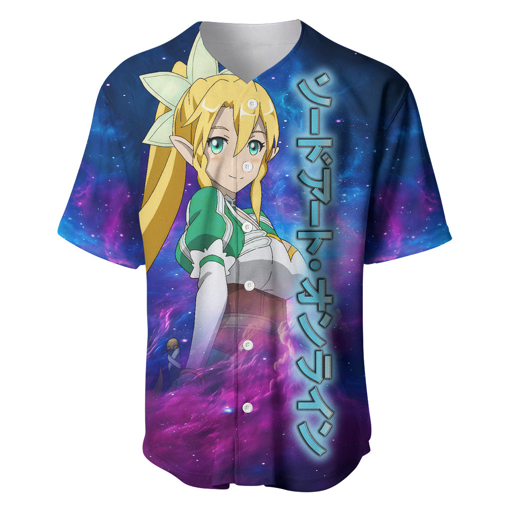 Leafa Sword Art Baseball Jersey Leafa Sword Art Baseball Jersey