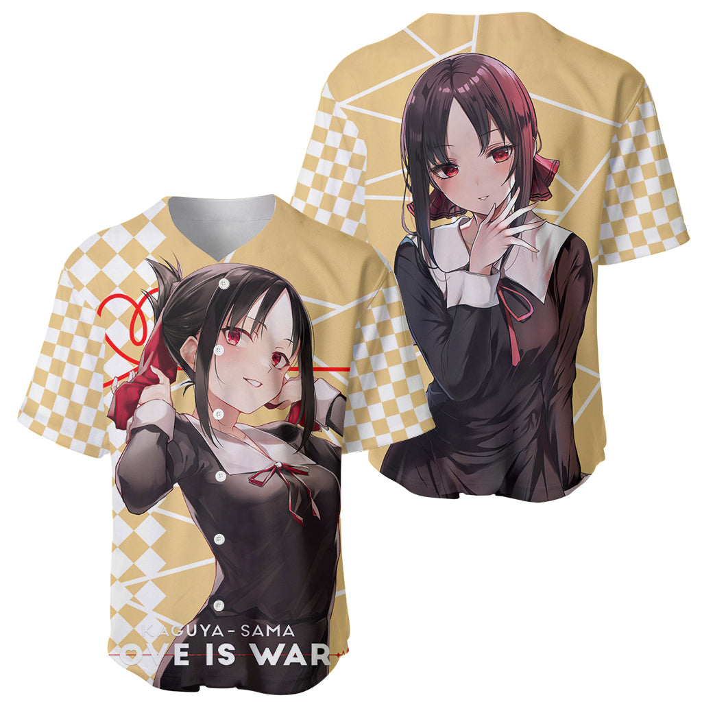 Love Is War Kaguya Shinomiya Kaguya Sama Baseball Jersey Love Is War Kaguya Shinomiya Kaguya Sama Baseball Jersey
