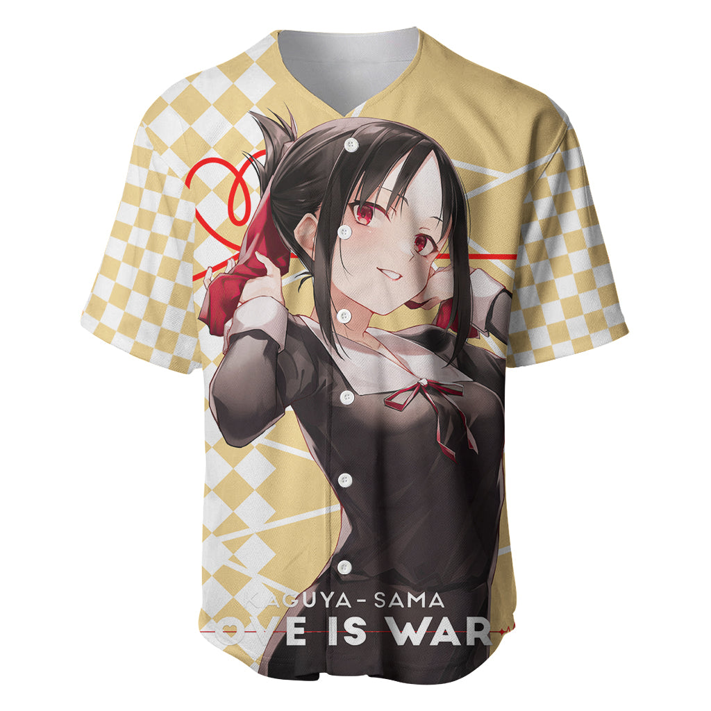 Love Is War Kaguya Shinomiya Kaguya Sama Baseball Jersey Love Is War Kaguya Shinomiya Kaguya Sama Baseball Jersey