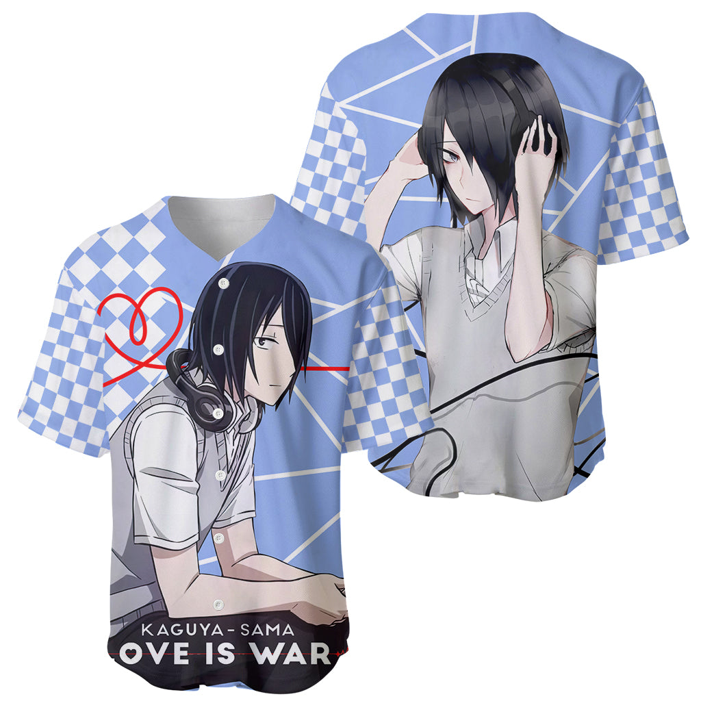 Love Is War Yuu Ishigami Kaguya Sama Baseball Jersey Love Is War Yuu Ishigami Kaguya Sama Baseball Jersey
