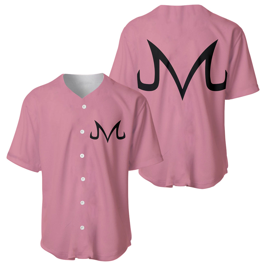 Majin Buu Dragon Ball Anime Baseball Jersey Majin Buu Dragon Ball Anime Baseball Jersey