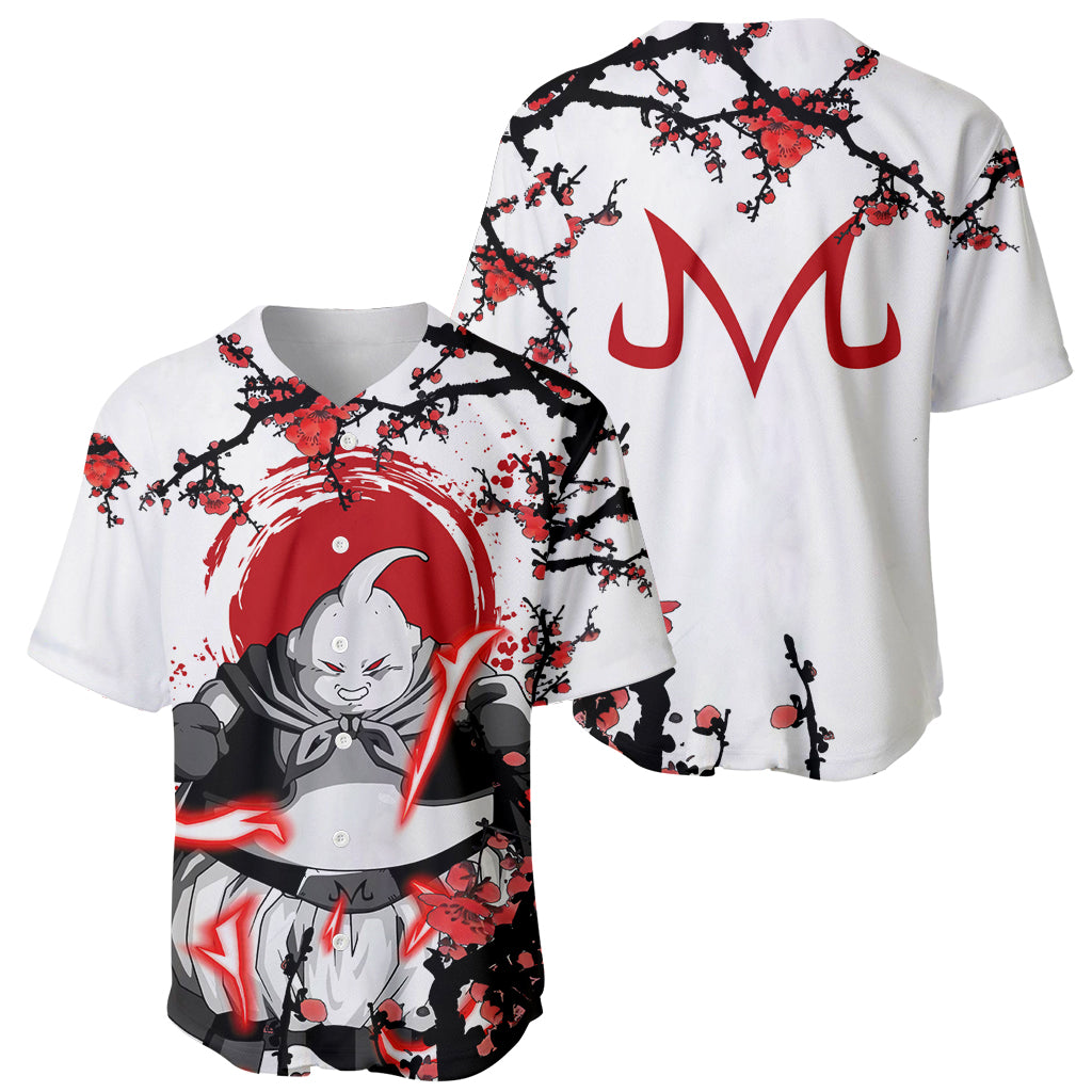 Majin Buu Japan Style Anime Baseball Jersey Majin Buu Japan Style Anime Baseball Jersey