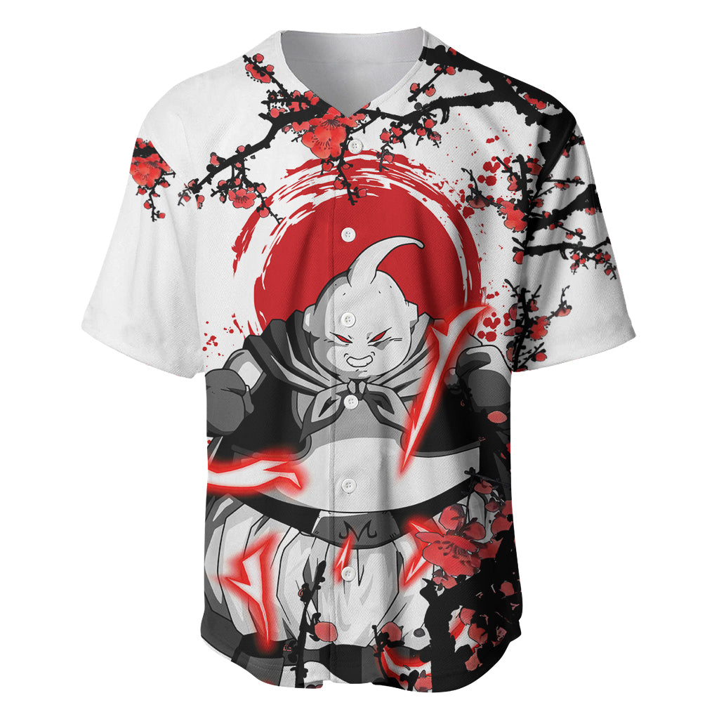 Majin Buu Japan Style Anime Baseball Jersey Majin Buu Japan Style Anime Baseball Jersey