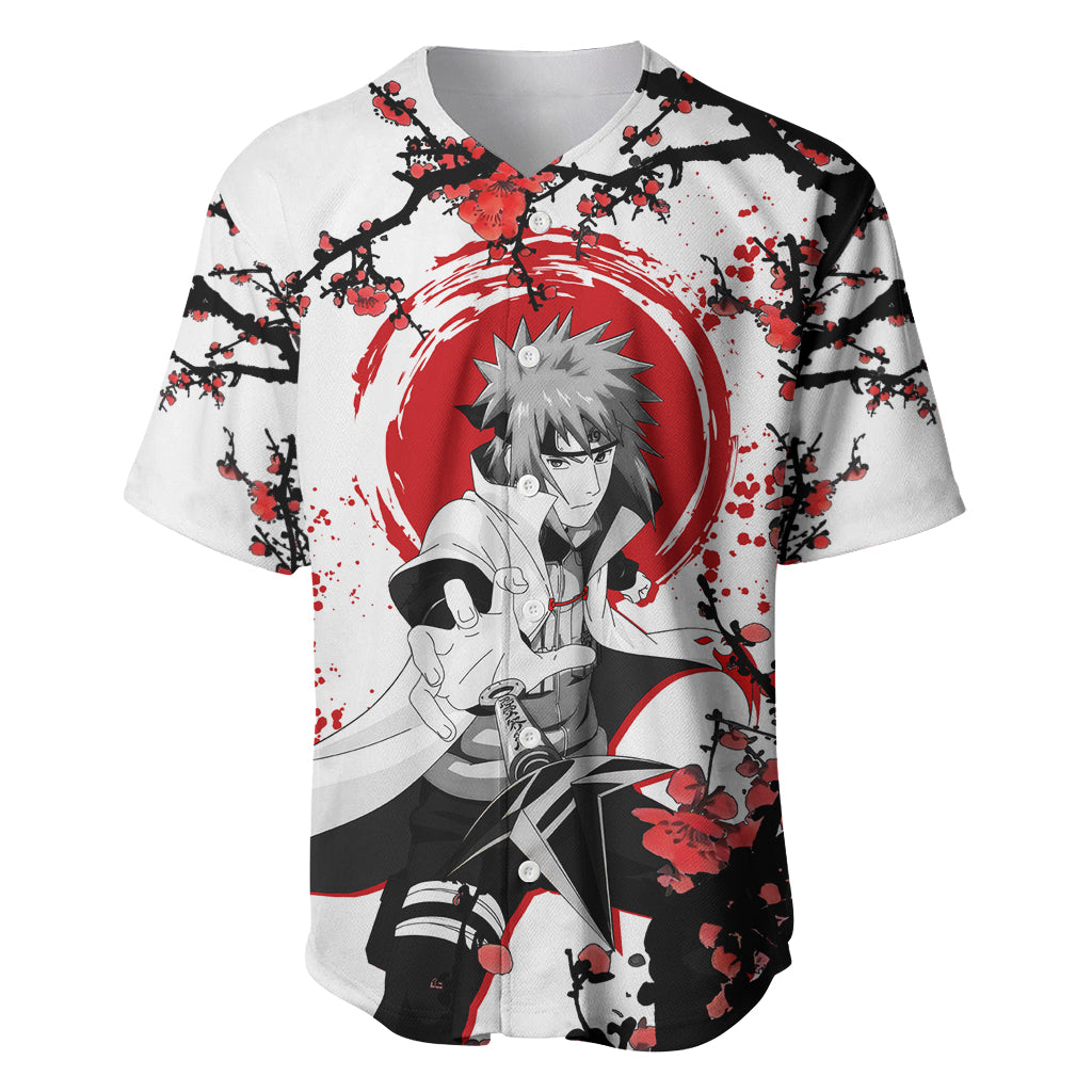 Minato Namikaze Japan Style Anime Baseball Jersey Minato Namikaze Japan Style Anime Baseball Jersey