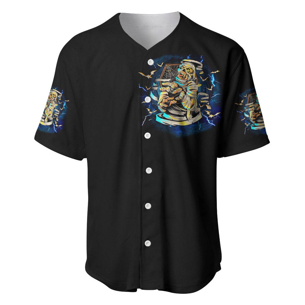 Mummy Skull Im Going To Hell To Baseball Jersey Mummy Skull Im Going To Hell To Baseball Jersey