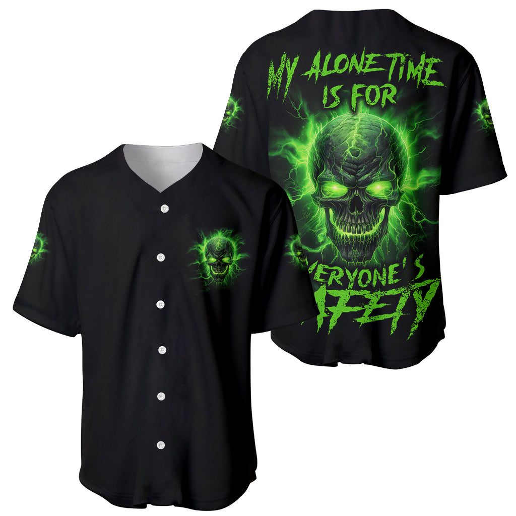 My Alone Time Is For Everyones Safety Baseball Jersey My Alone Time Is For Everyones Safety Baseball Jersey