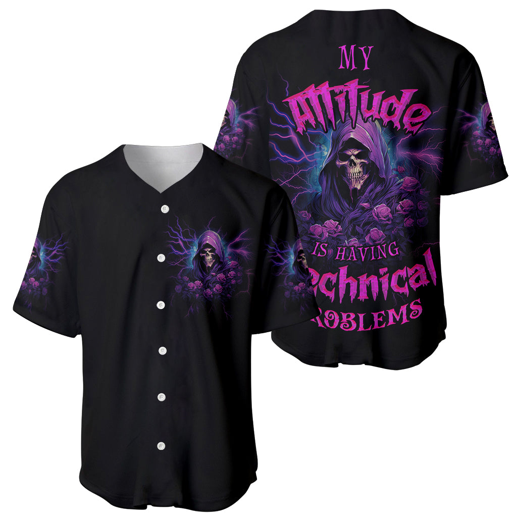 My Attitude Is Having Technical Problems Baseball Jersey My Attitude Is Having Technical Problems Baseball Jersey