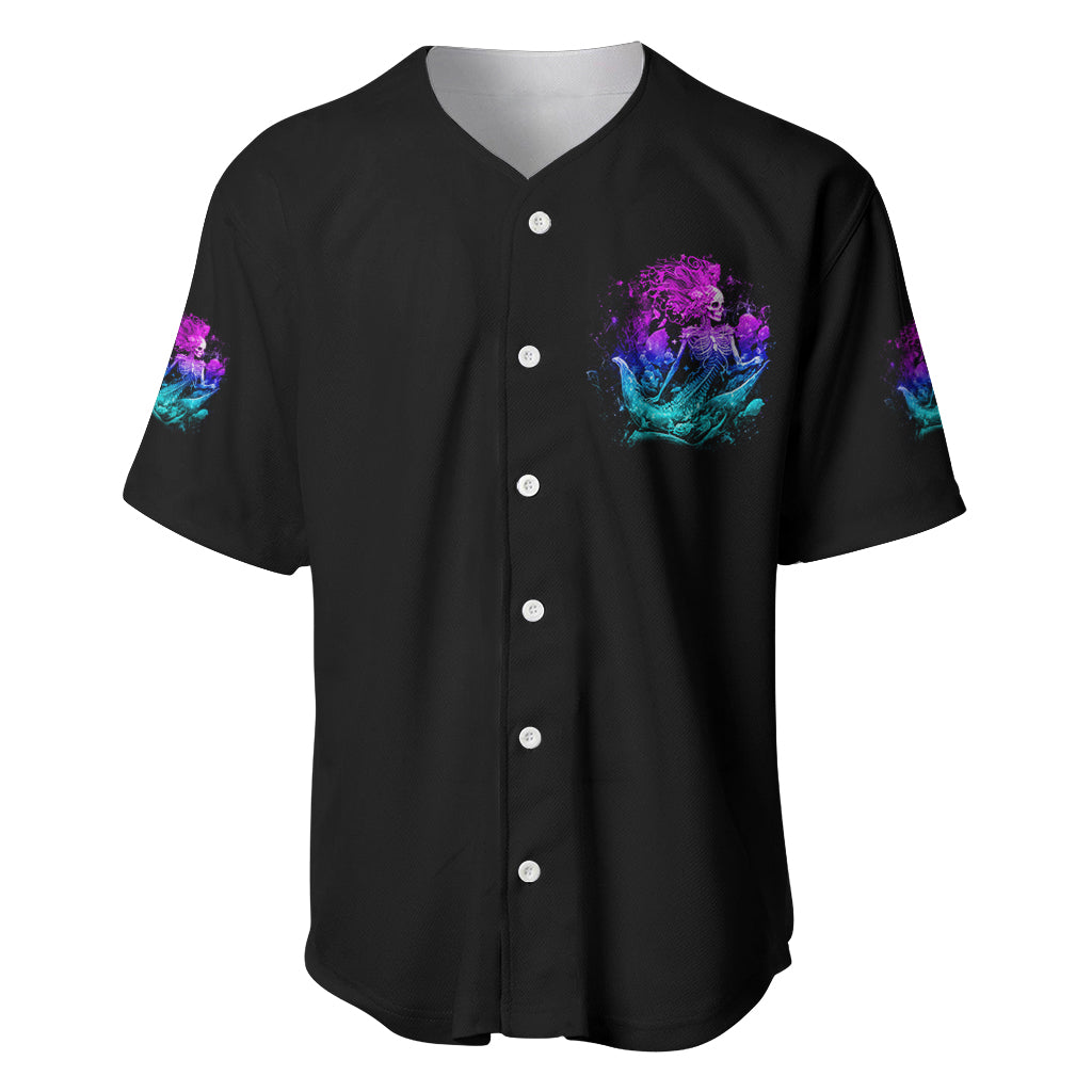 My Demons Tried To Drown Me Mermaid Baseball Jersey My Demons Tried To Drown Me Mermaid Baseball Jersey