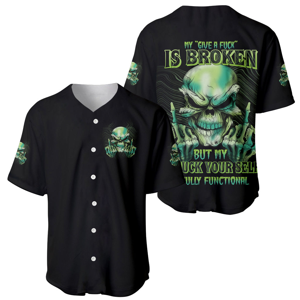 My Give A F Madly Skull Baseball Jersey My Give A F Madly Skull Baseball Jersey