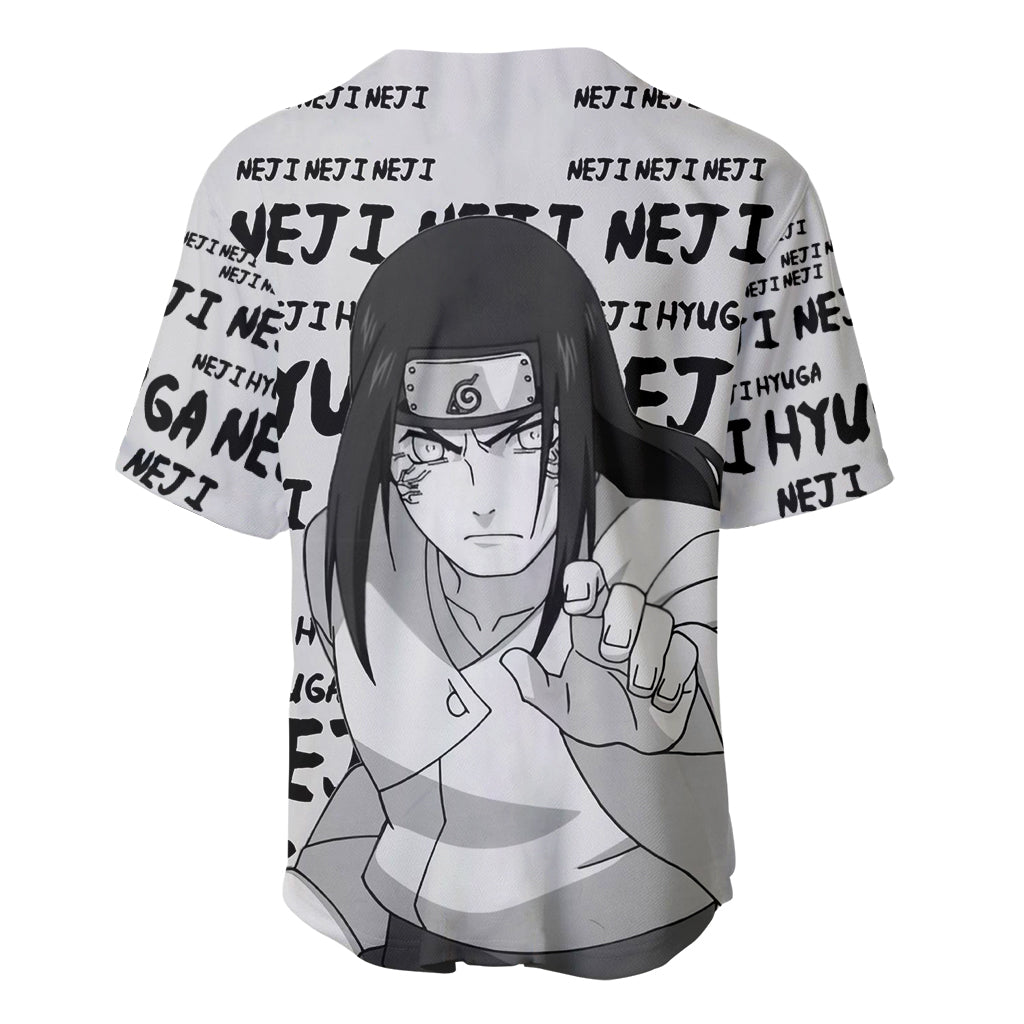 Neji Hyuga Style Manga Baseball Jersey Neji Hyuga Style Manga Baseball Jersey