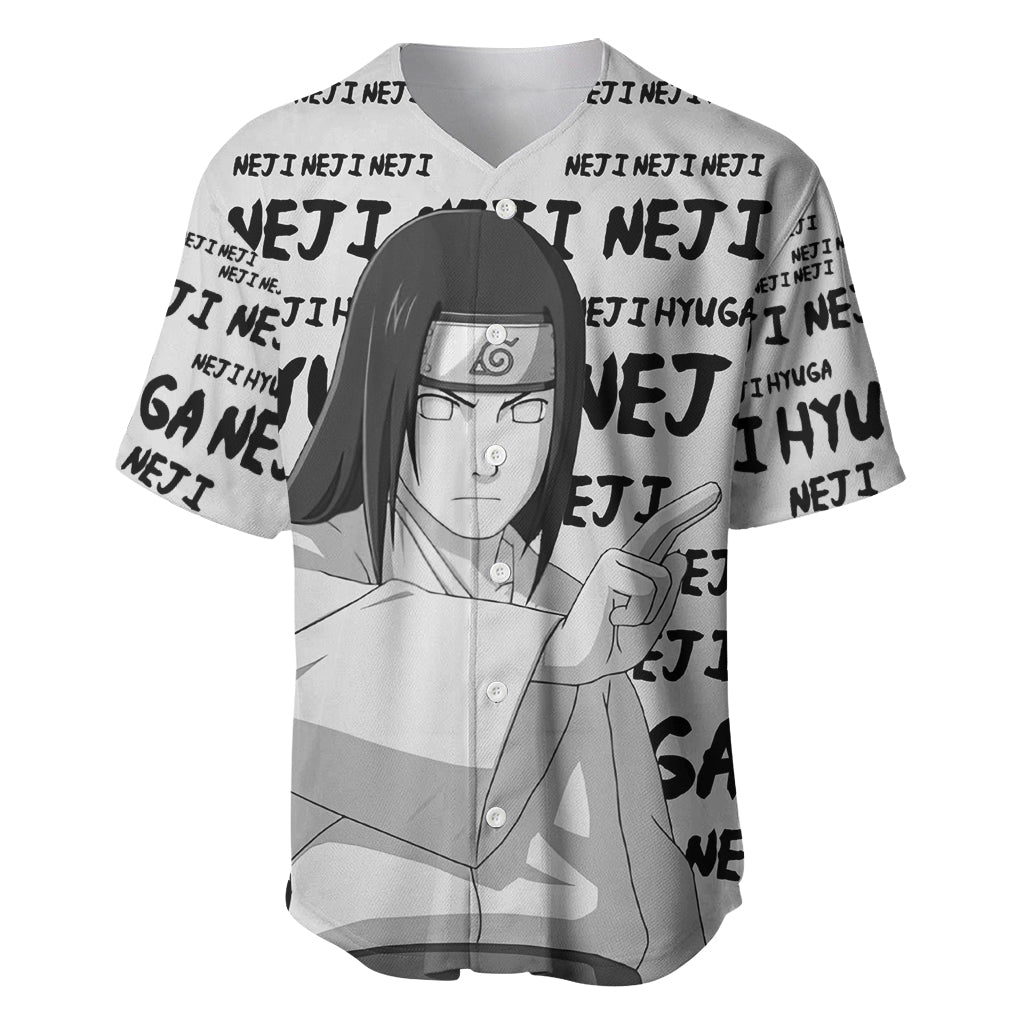 Neji Hyuga Style Manga Baseball Jersey Neji Hyuga Style Manga Baseball Jersey