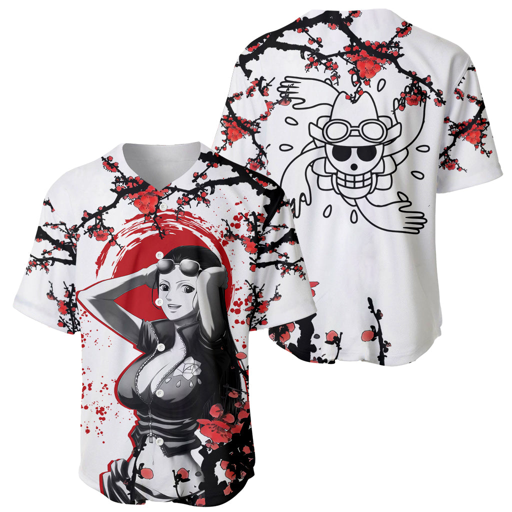 Nico Robin Japan Style Anime Baseball Jersey Nico Robin Japan Style Anime Baseball Jersey
