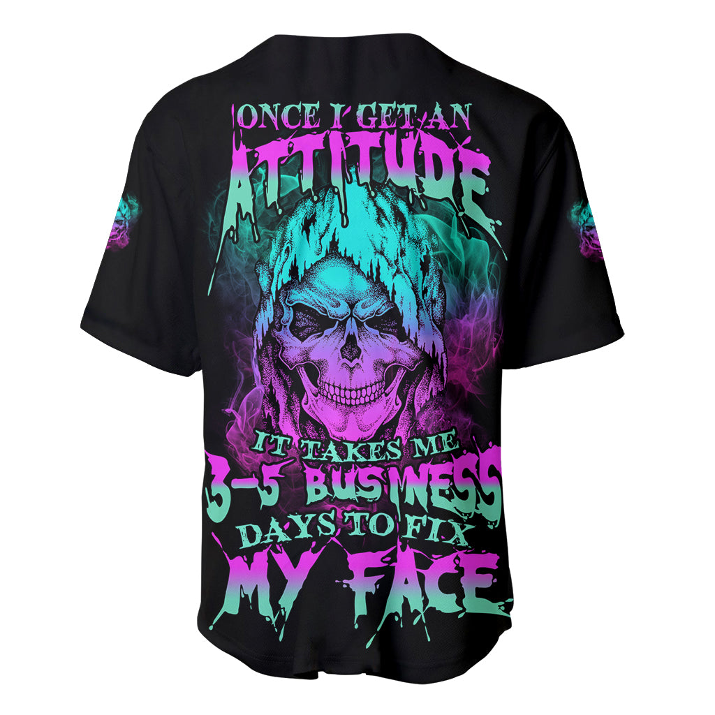 Once I Get An Attitude Reaper Baseball Jersey Once I Get An Attitude Reaper Baseball Jersey