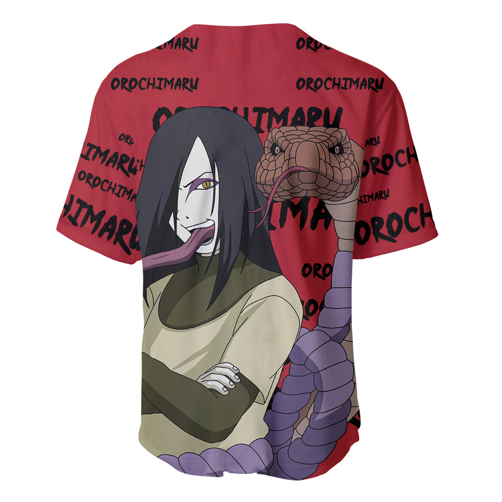 Orochimaru Anime Style Manga Baseball Jersey Orochimaru Anime Style Manga Baseball Jersey