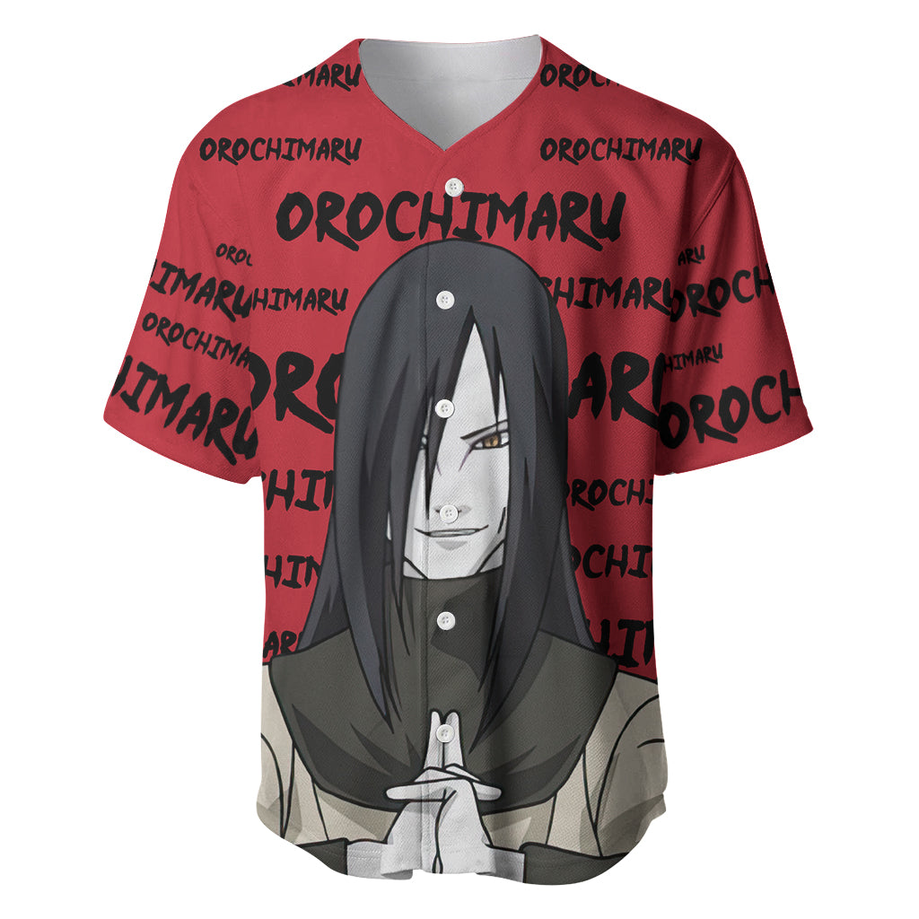 Orochimaru Anime Style Manga Baseball Jersey Orochimaru Anime Style Manga Baseball Jersey