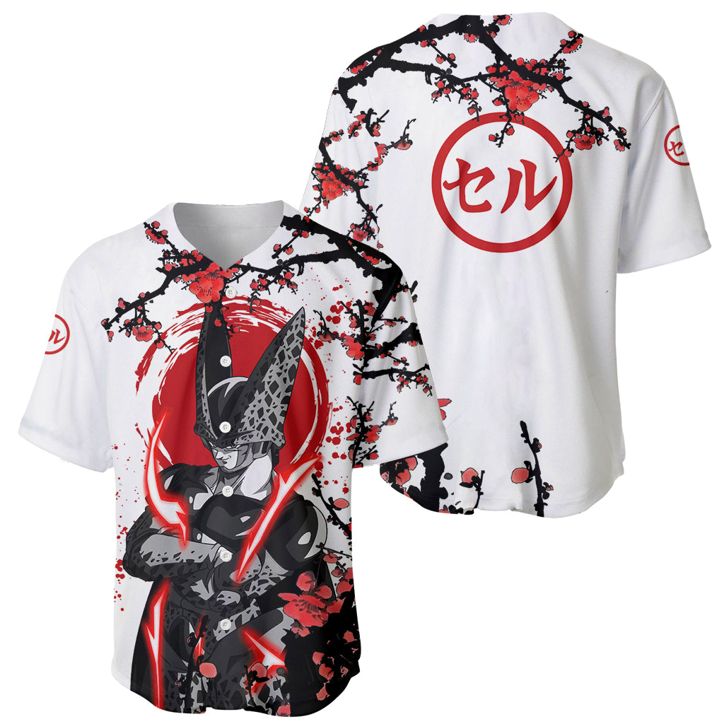 Perfect Cell Style Anime Baseball Jersey Perfect Cell Style Anime Baseball Jersey
