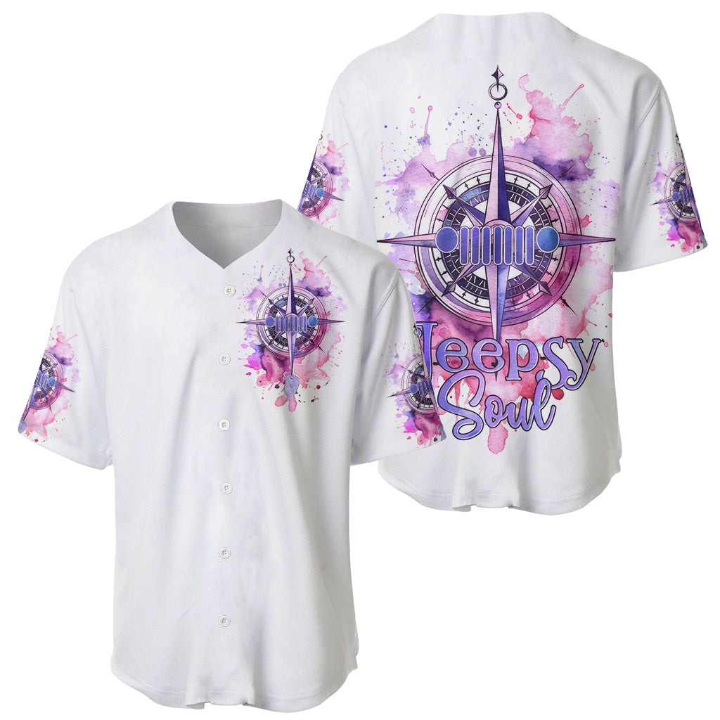 Pink Compass Jeep Jeepsy Soul Baseball Jersey Pink Compass Jeep Jeepsy Soul Baseball Jersey