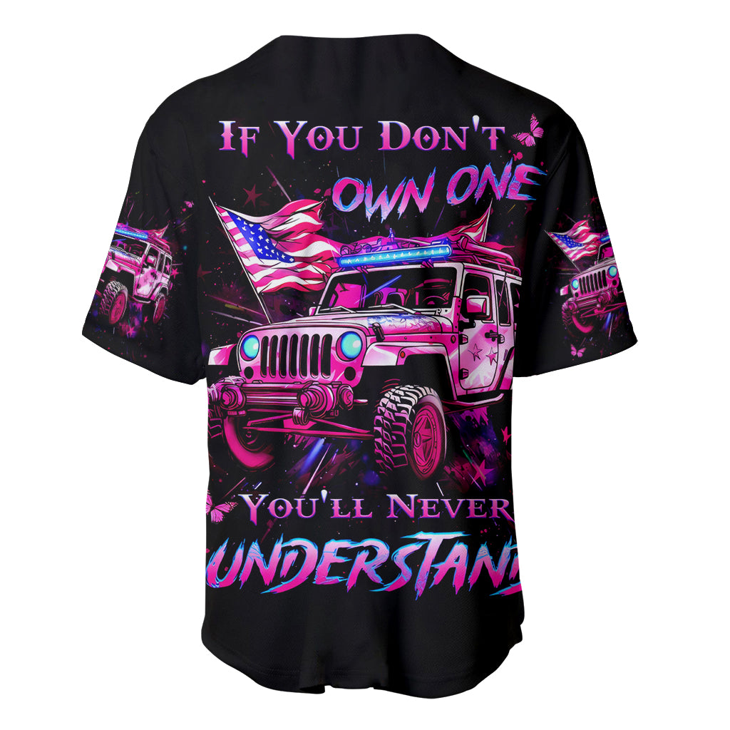 Pink Jeep If You Dont Own One Baseball Jersey Pink Jeep If You Dont Own One Baseball Jersey
