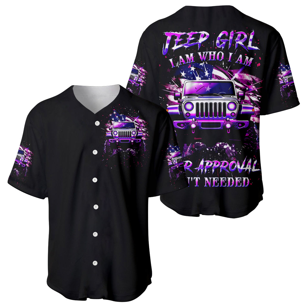 Purple Jeep Jeep Girl Iam Who Iam Baseball Jersey Purple Jeep Jeep Girl Iam Who Iam Baseball Jersey
