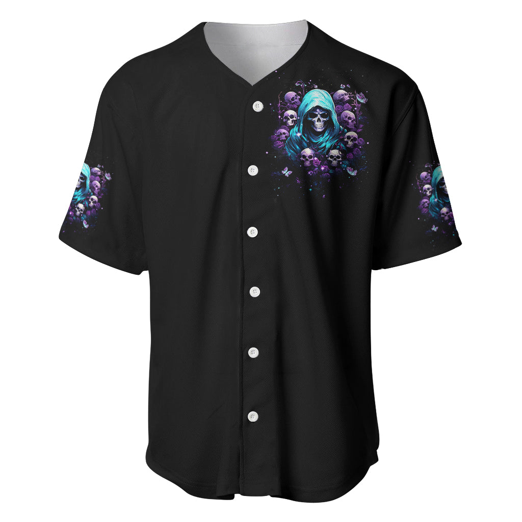 Reaper Skull Dont Try To Figure Me Baseball Jersey Reaper Skull Dont Try To Figure Me Baseball Jersey