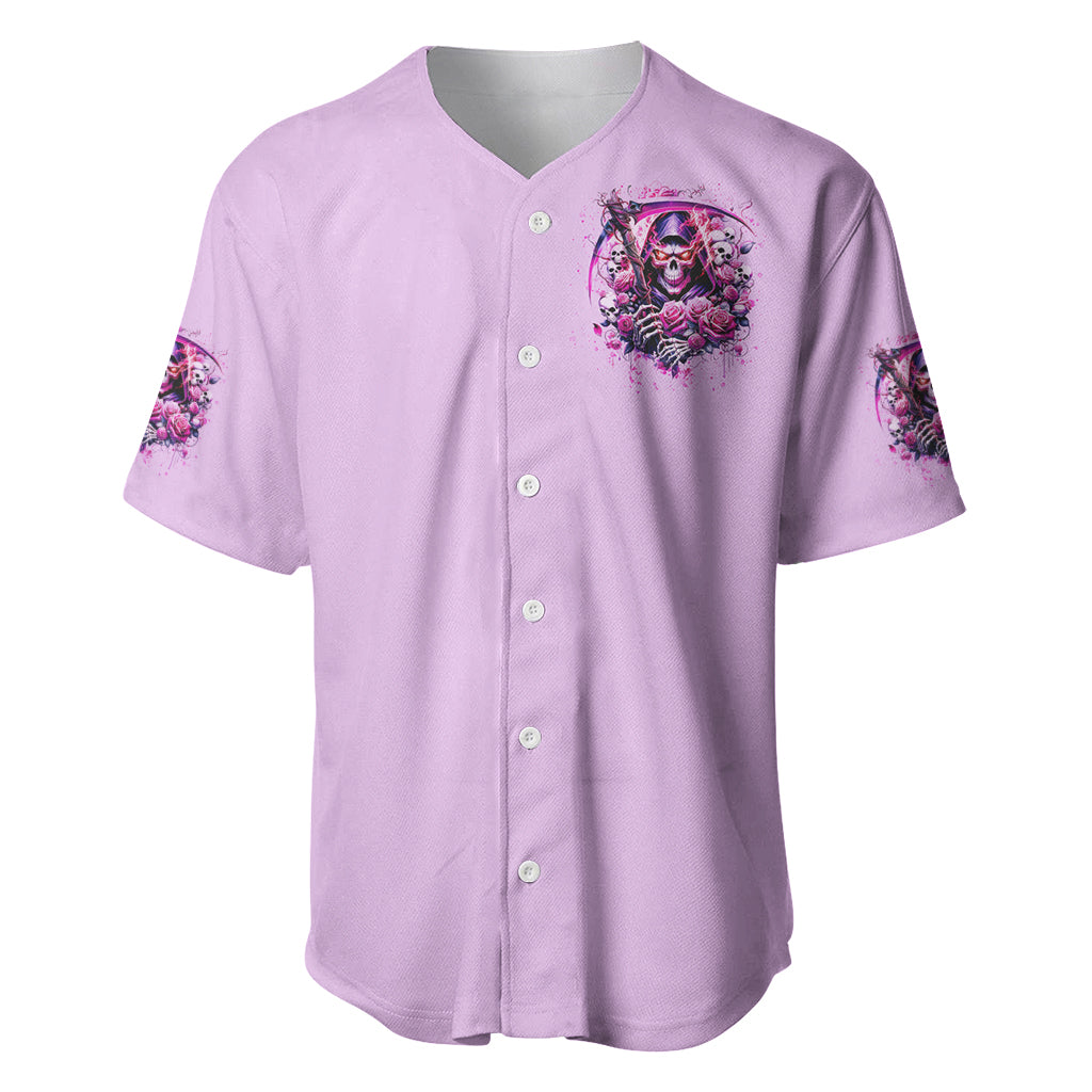 Reaper Skull Warning This Tattooed Girl Doesnt Baseball Jersey Reaper Skull Warning This Tattooed Girl Doesnt Baseball Jersey