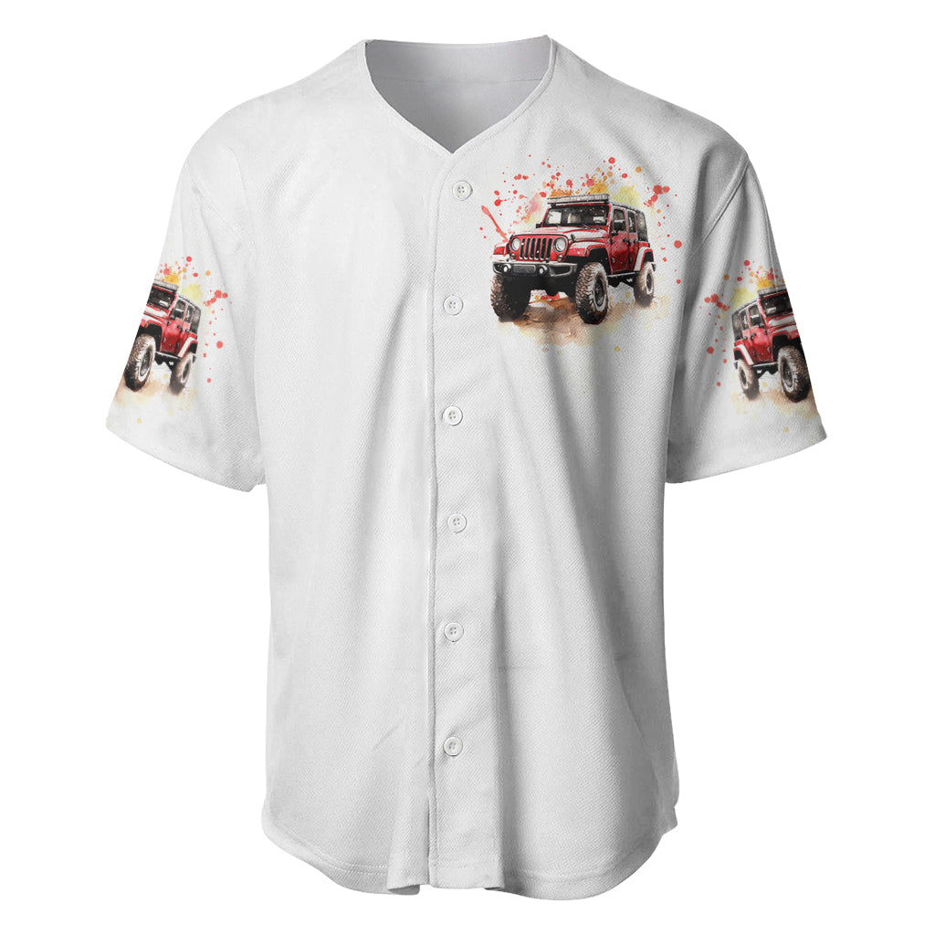 Red Jeep I Like Stay In My Baseball Jersey Red Jeep I Like Stay In My Baseball Jersey