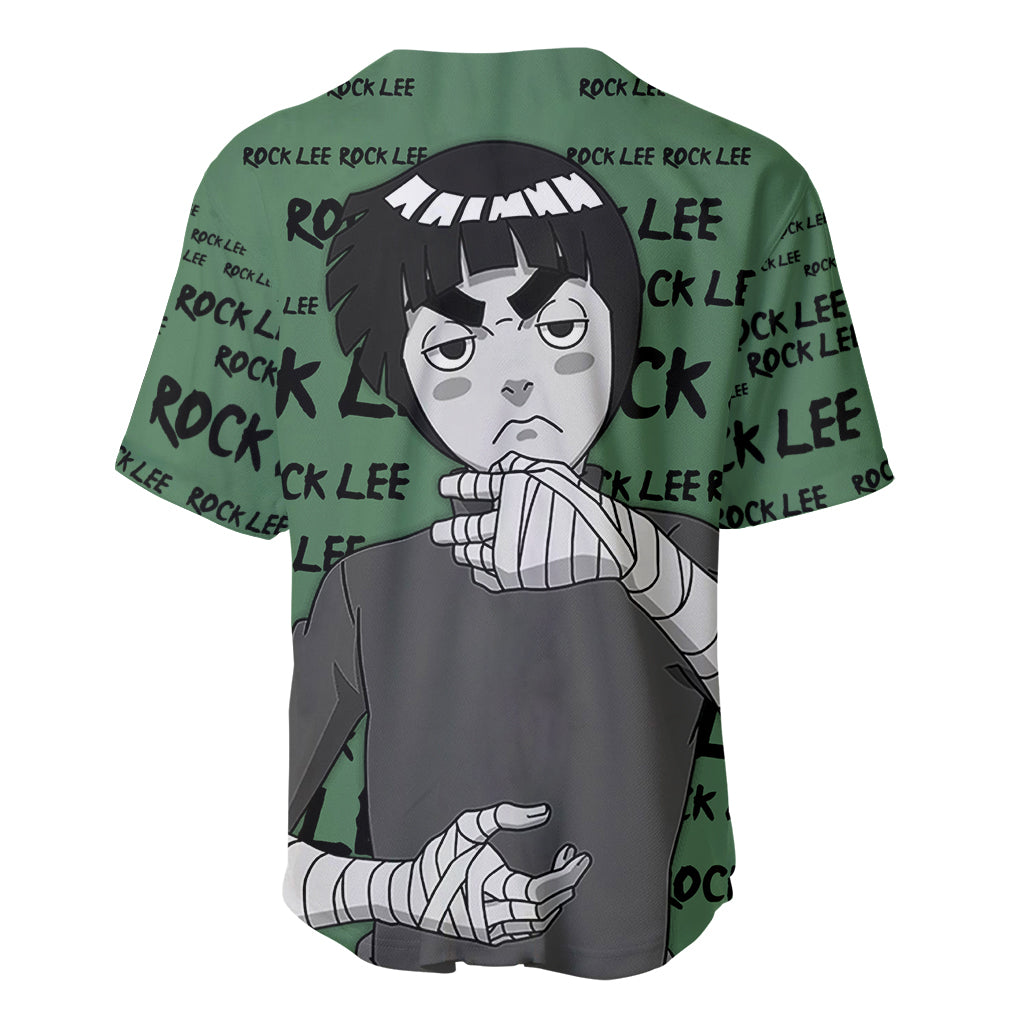 Rock Lee Style Manga Baseball Jersey Rock Lee Style Manga Baseball Jersey