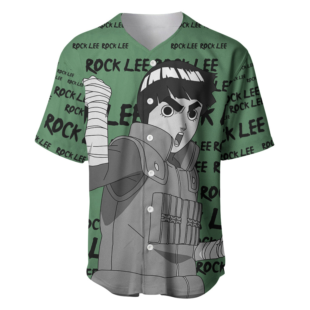 Rock Lee Style Manga Baseball Jersey Rock Lee Style Manga Baseball Jersey