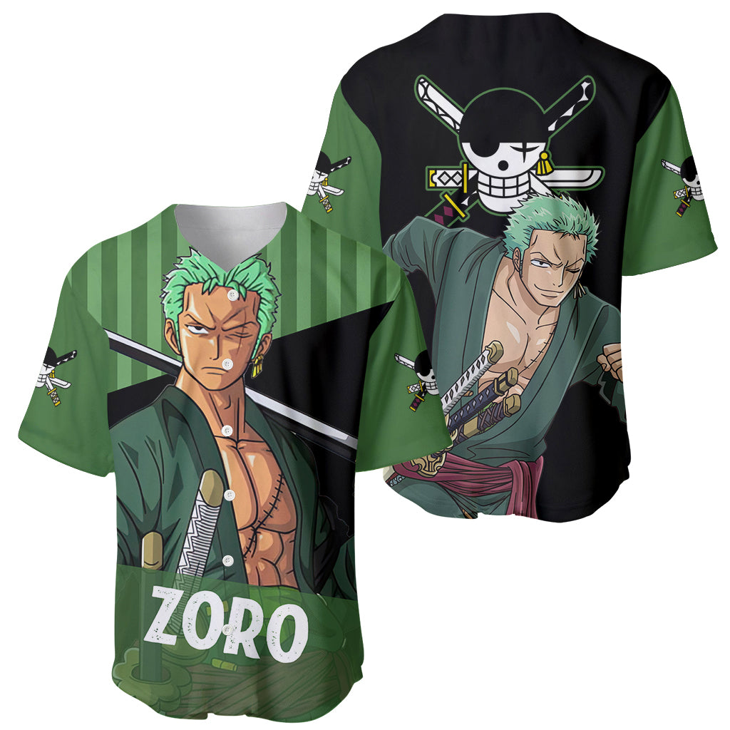 Roronoa Zoro One Piece Baseball Jersey Roronoa Zoro One Piece Baseball Jersey