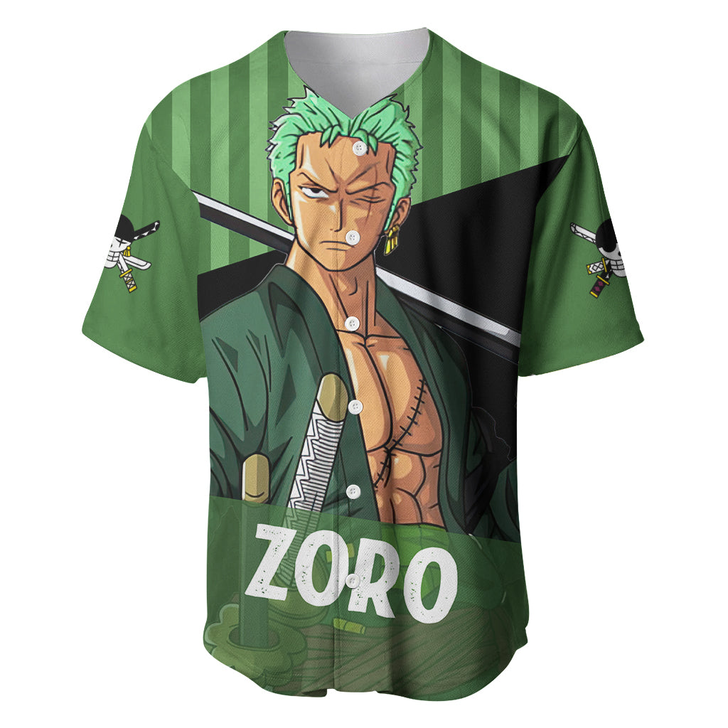 Roronoa Zoro One Piece Baseball Jersey Roronoa Zoro One Piece Baseball Jersey