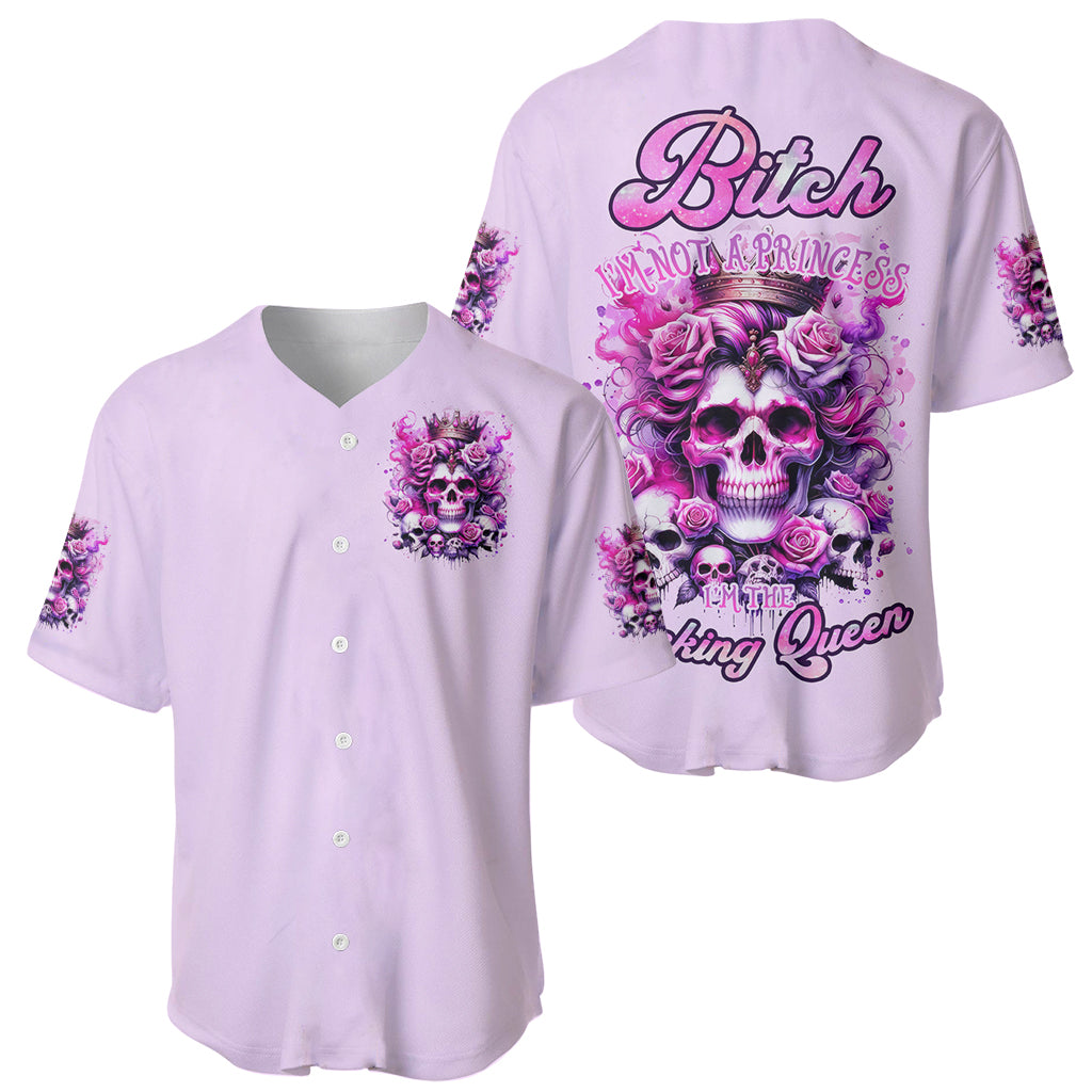 Rose Skull Bitch Im The Fucking Queen Baseball Jersey Rose Skull Bitch Im The Fucking Queen Baseball Jersey