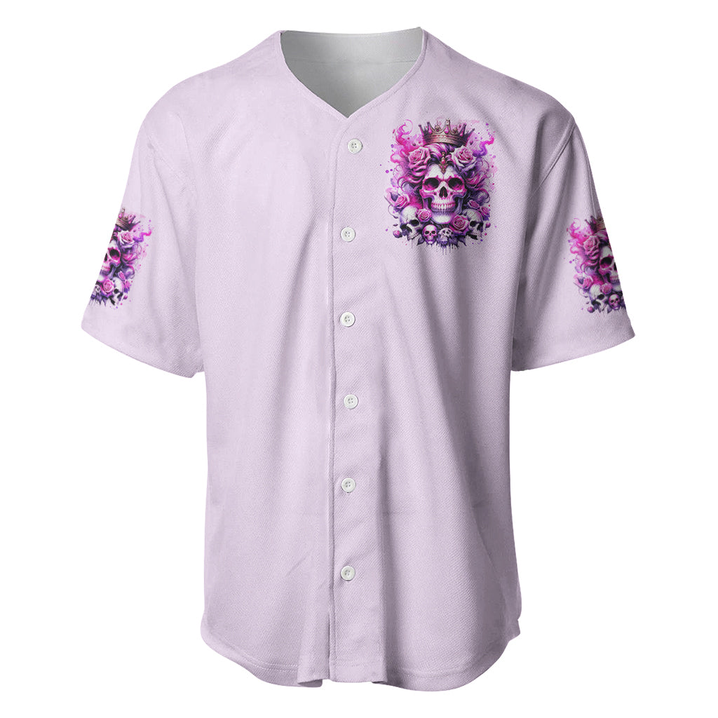 Rose Skull Bitch Im The Fucking Queen Baseball Jersey Rose Skull Bitch Im The Fucking Queen Baseball Jersey