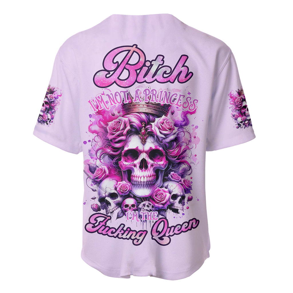 Rose Skull Bitch Im The Fucking Queen Baseball Jersey Rose Skull Bitch Im The Fucking Queen Baseball Jersey