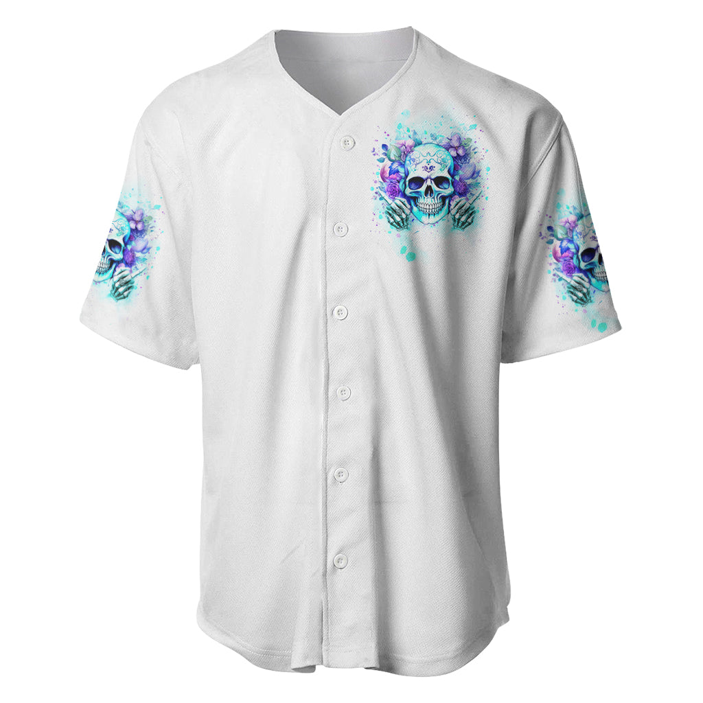 Rose Skull My Give A Fuck Is Baseball Jersey Rose Skull My Give A Fuck Is Baseball Jersey