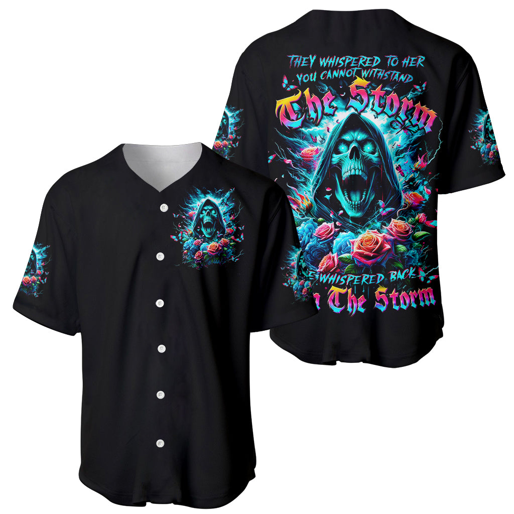 Rose Skull She Whispered Back Iam The Baseball Jersey Rose Skull She Whispered Back Iam The Baseball Jersey