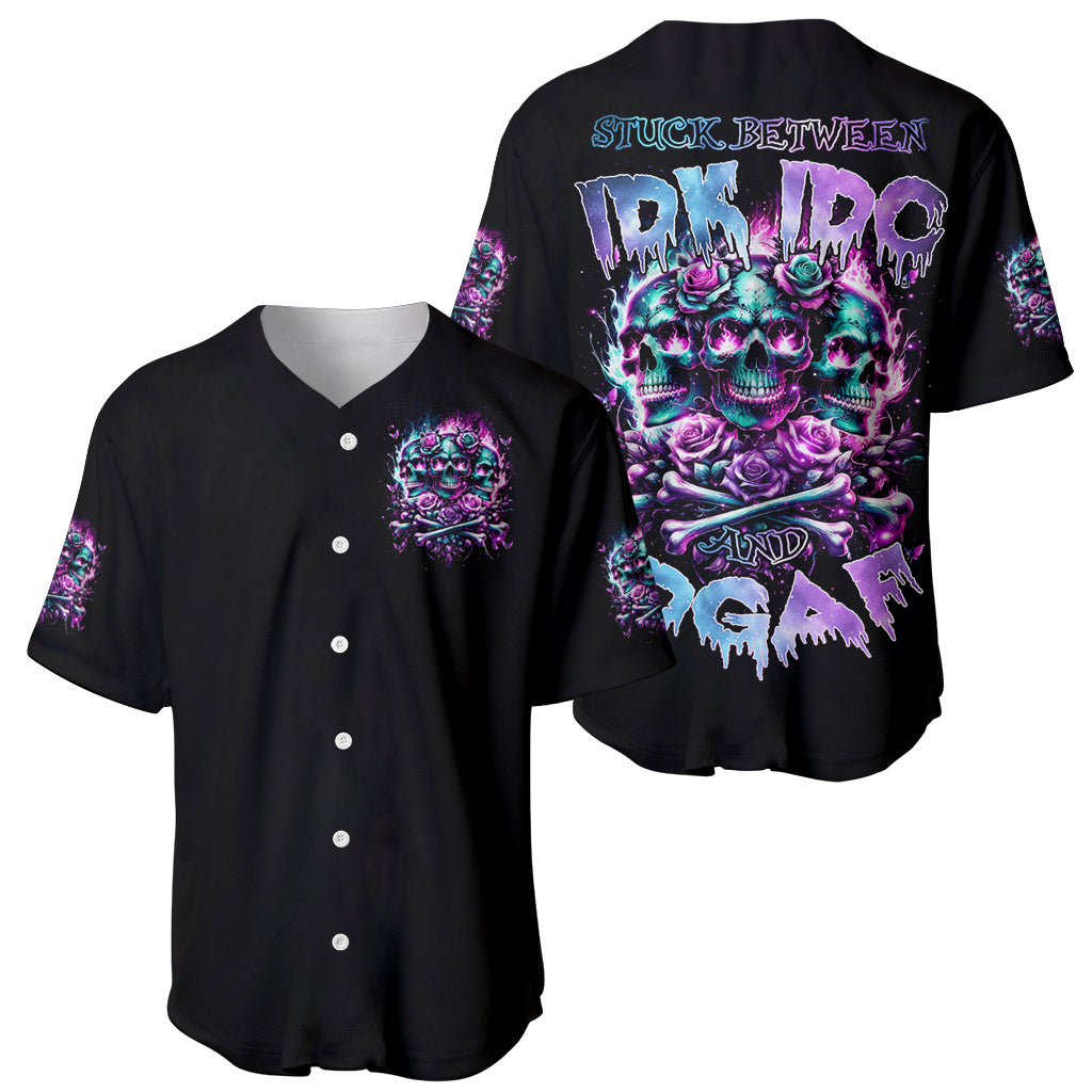 Rose Skull Stuck Between Idk Idc And Baseball Jersey Rose Skull Stuck Between Idk Idc And Baseball Jersey